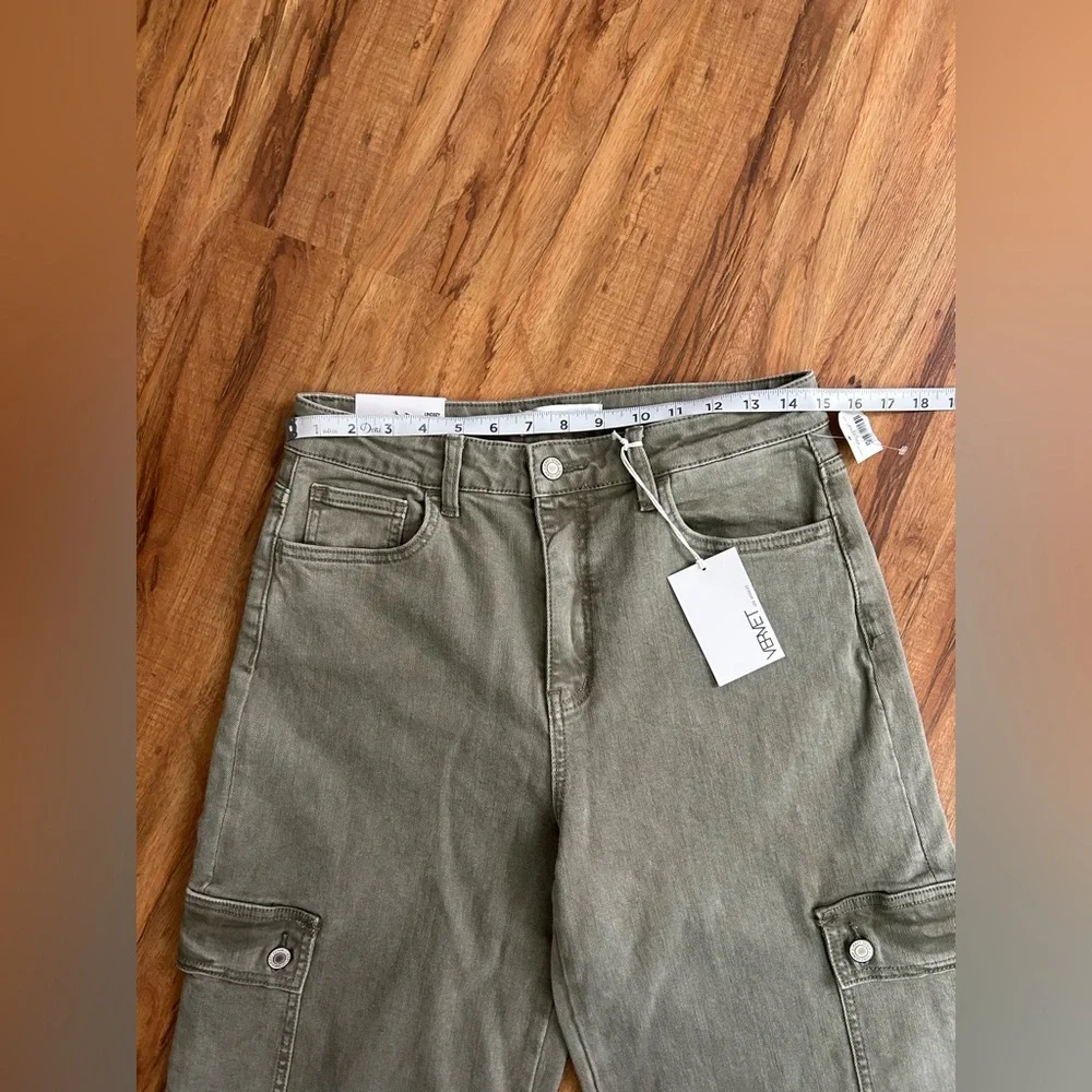 Vervet Lindsey 90s Vintage Loose Fit Wide Leg Stretch Cargo Pant Womens Size 29 - Picture 12 of 14